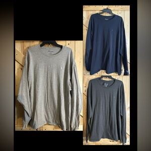 Champion Long Sleeve T-Shirt Bundle (3) Men’s 2XL Embroidered C Logo